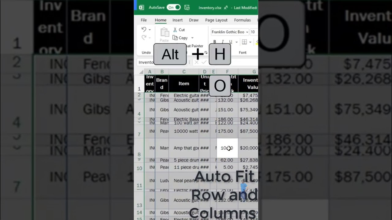 HOW TO AUTO FIT ROW AND COLUMNS IN EXCEL || EXCEL TRICKS