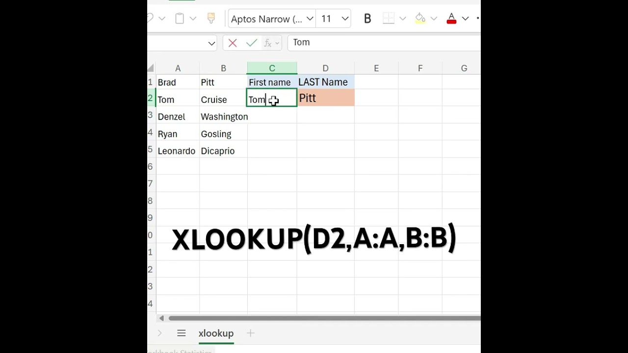 Xlookup formula tips #excel #exceltips #exceltutorial #tipsandtricks #data #jobinterview
