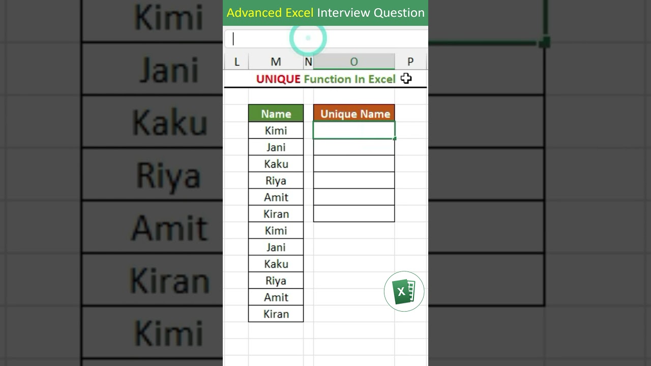 UNIQUE function in excel | UNIQUE formula in excel | Relative Reference In excel excel tips tricks