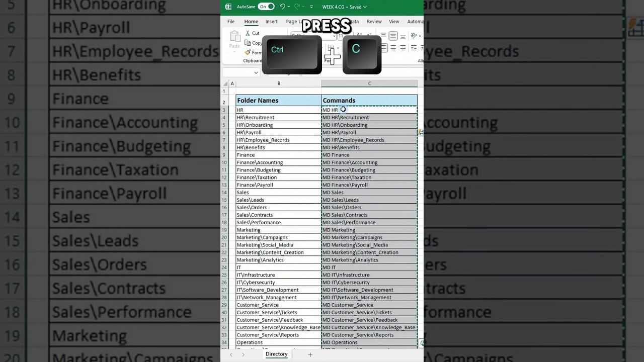 Excel Tips #107: Stop Creating Folders Manually! Try This Excel Trick Instead ?