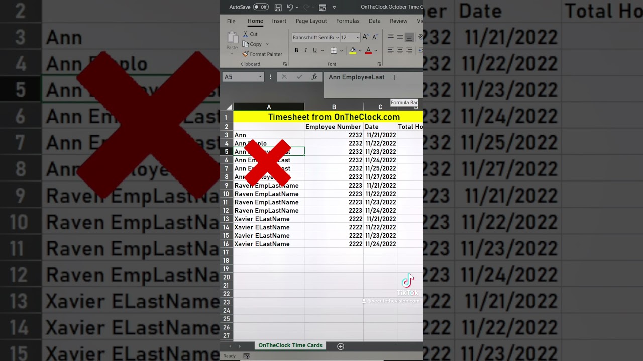 Excel tip to remove or replace text without hitting delete