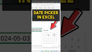 Microsoft Excel New Feature: Date Picker #microsoftoffice #excel #dateinexcel