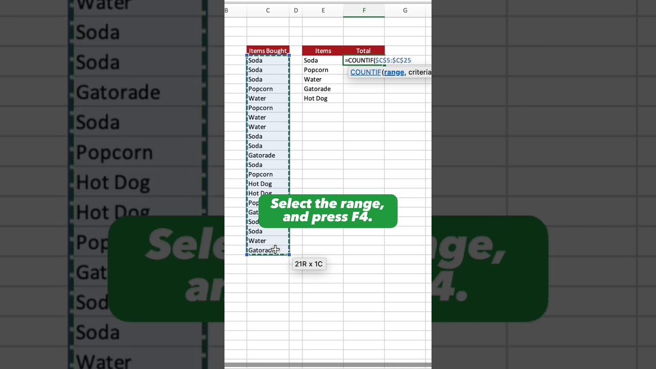 Count Distinct Values in 10 Seconds Using Excel! ?? #excel