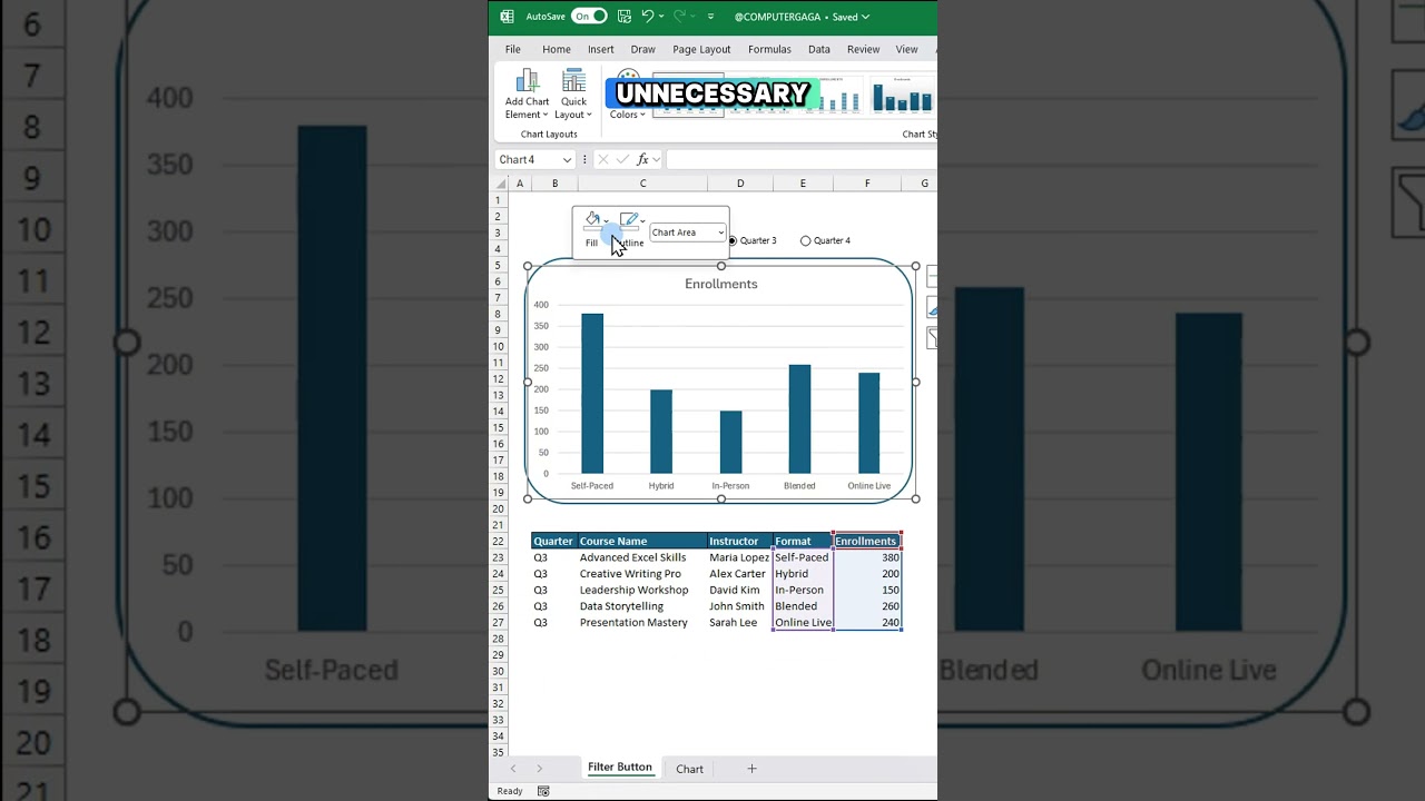 Excel Tips #138: How  to Create a Dynamic Chart in Excel with Option Buttons 🤔