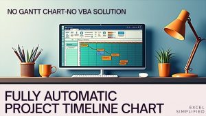 Excel Trick 2025: Fully Automatic Project Timeline Chart | excel tips and tricks | excel tutoring