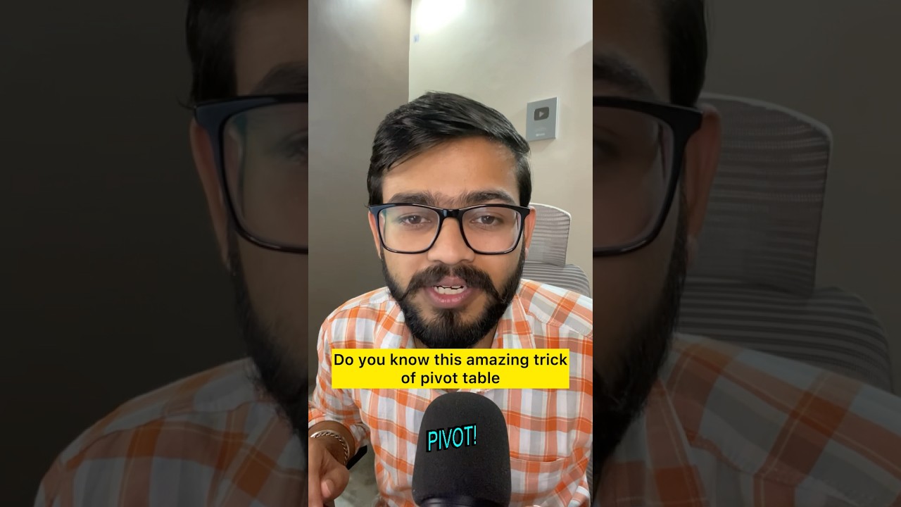 Do you know this Amazing Pivot Table Trick of Excel‼️#excel #exceltips #exceltutorial #shorts