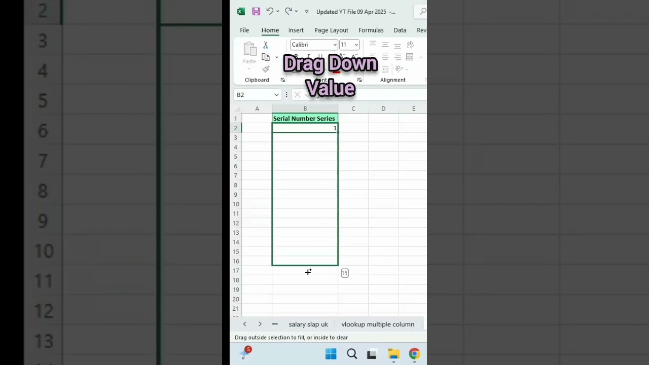 Excel formula for number series! Serial number Tricks | Never seen before.
