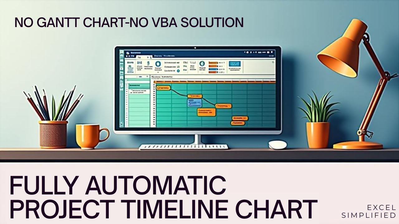Excel Trick 2025: Fully Automatic Project Timeline Chart | excel tips and tricks | excel tutoring