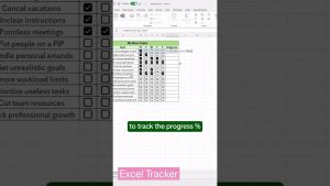 Track progress like a pro style #excel #exceltips #exceltutorial