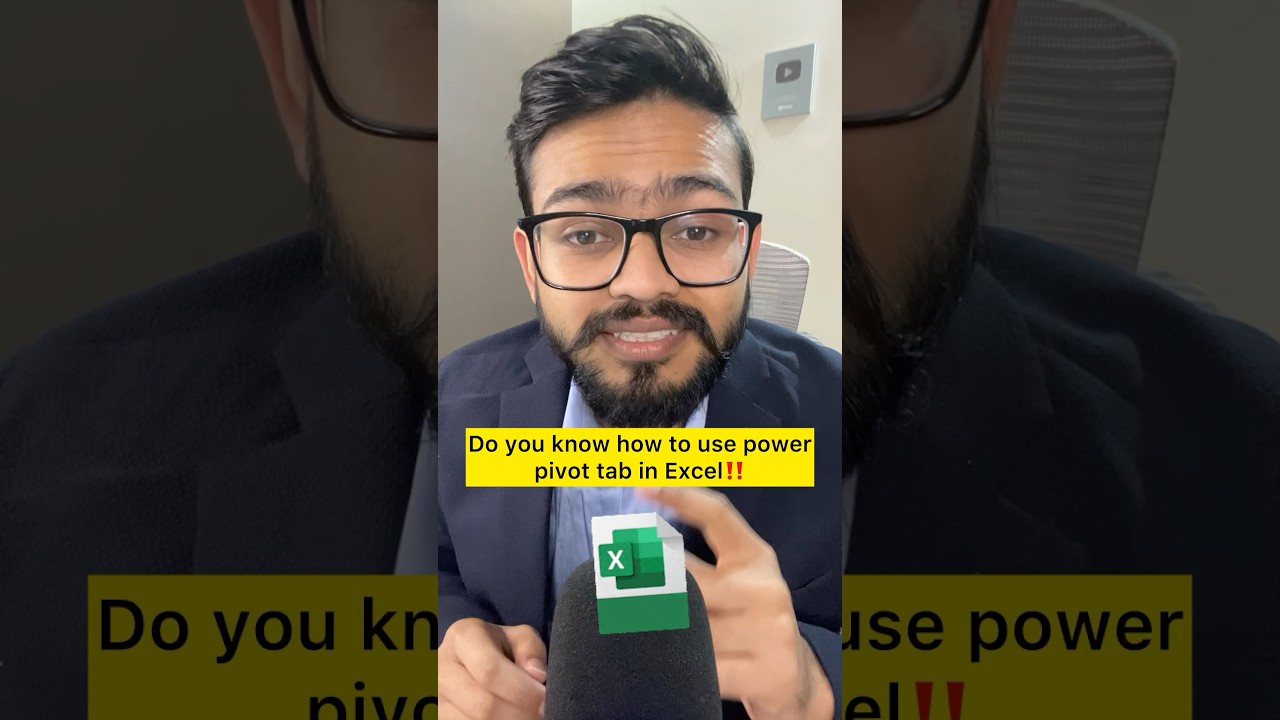 How to Use Power Pivot in Excel | Excel Amazing Trick #excel #exceltips #shorts