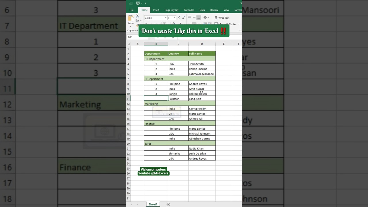 Excel tips to auto fill numbers ! Fill blanks tricks in Excel #Excel #exceltips #exceltricks