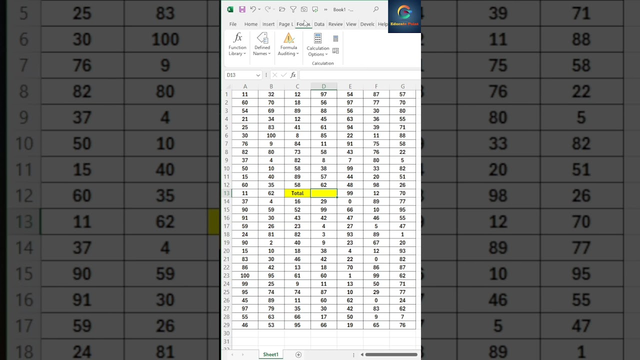 Sum Excel Tips and Tricks ✌️#shortsvideo #excel #spreadsheetmagic #exceltips #exceltricks #viral