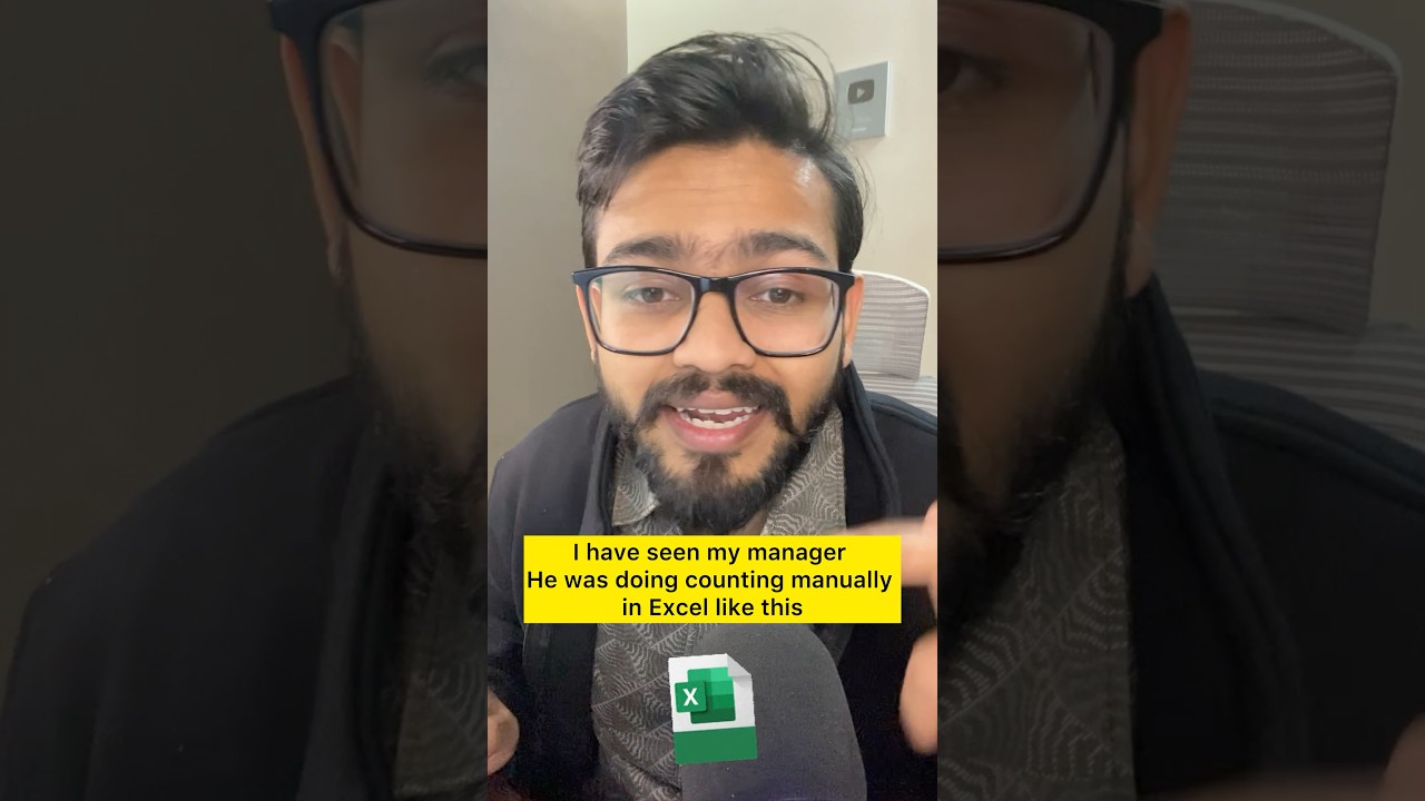 Don’t count manually in Excel‼️Instead Use Amazing Trick #excel #exceltips #shorts