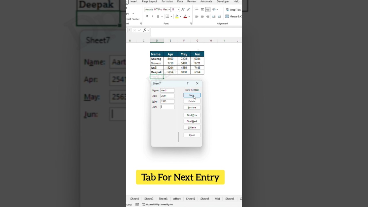 Excel Tips #excel #exceltips #dataanlysis #exceltricks