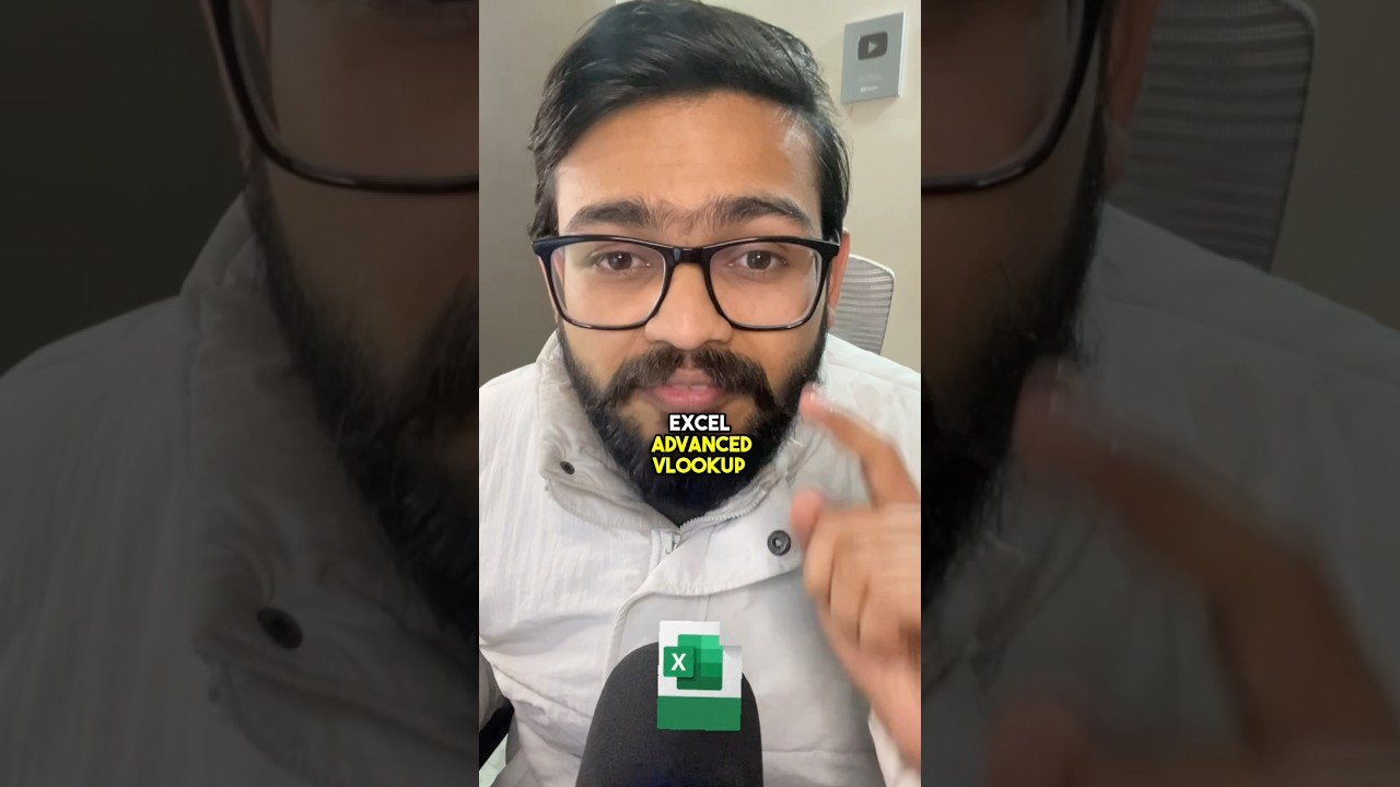 Don’t use Basic Vlookup in Excel‼️Instead Use Amazing Trick #excel #exceltips #shorts