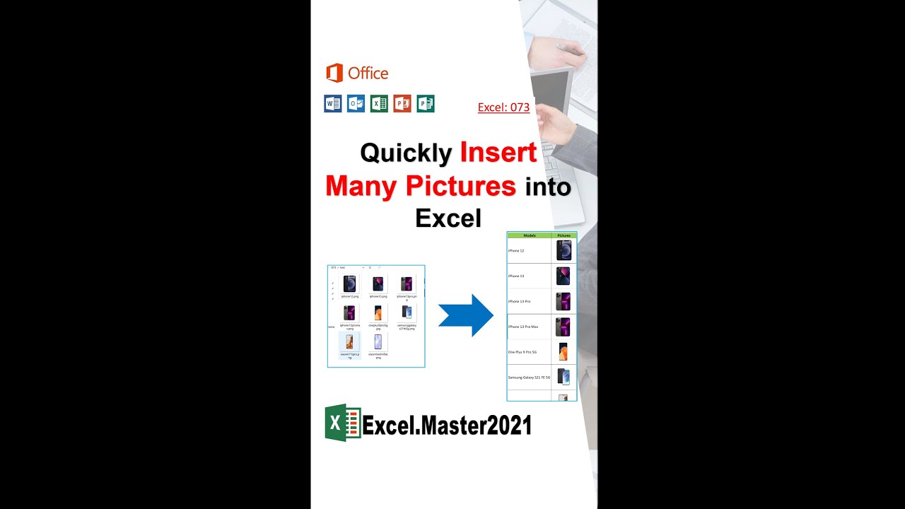 073 Quickly Insert Many Pictures into Excel #shorts #youtubeshorts