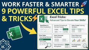 Top 9 Excel Tricks & Tips to Work Faster and Smarter