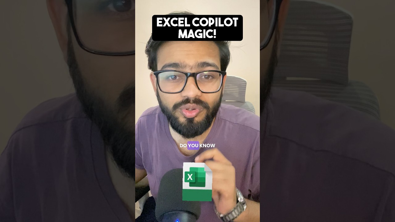 How to use Copilot Agent in Excel | Excel Amazing Trick #excel #exceltips #shorts #ai
