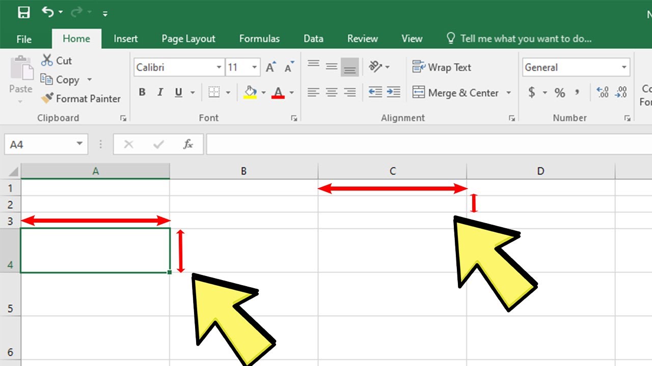 How to increase cell size in excel