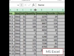 MS Excel Resize all Columns at Once