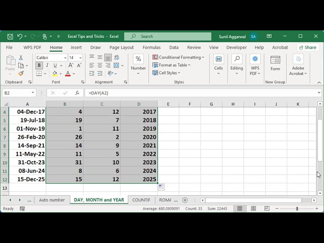 Excel Tips and Tricks