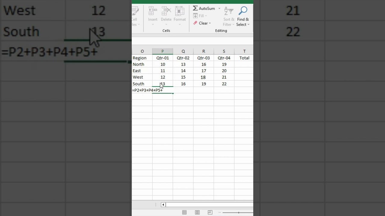 4 Different ways to do addition in excel