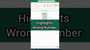 Highlights wrong phone numbers #excel #exceltips #exceltricks #computertricknology