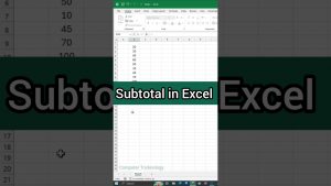 Beginners vs Pro Subtotal in Excel #excel #exceltips #exceltricks #computertricknology