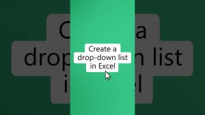How to create a dropdown list in Excel (30 second tutorial) | Microsoft