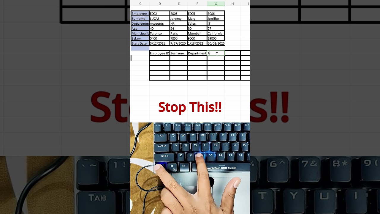 This Excel Trick Saves Hours of Manual Work #excel #exceltips