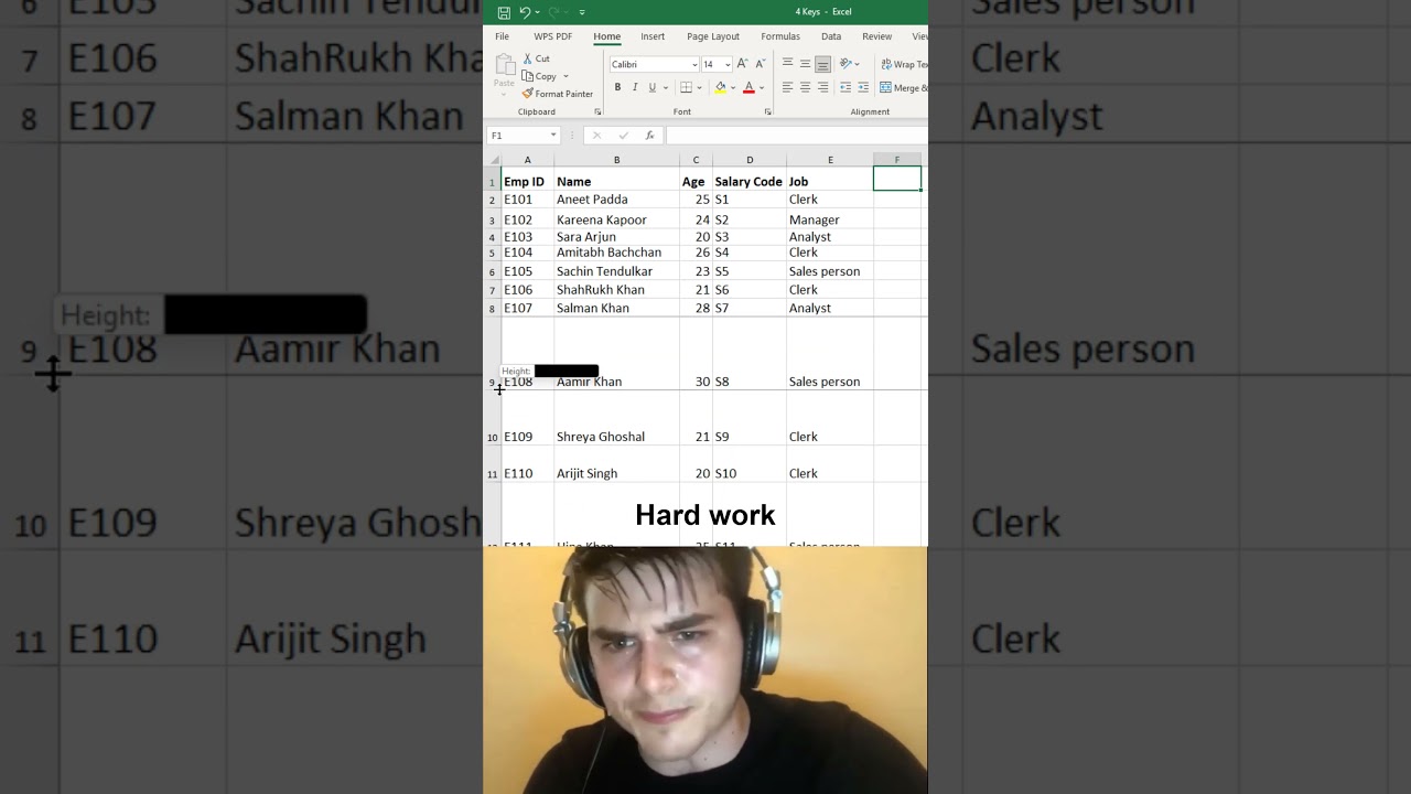 The 4 Excel keys they didn’t teach you ???? #exceltips #spreadsheets #office