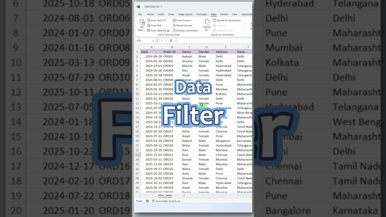 Filter Data Instantly in Excel Using Selected Cell Value ⚡????