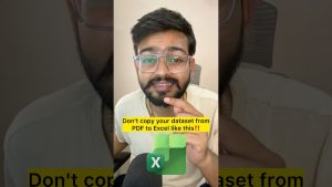 Don’t Copy data from PDF to Excel like this‼️Instead Use Amazing Trick #excel #exceltips #shorts