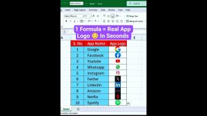 Excel ka Magic Formula! ???? App Logo Auto Load Trick ???? | #tipsandtricks