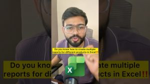 Do you know How to create Multiple Reports in Excel‼️ #excel #exceltips #shorts