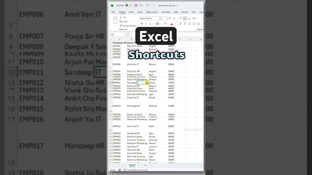5 Excel Formatting Tricks That Save Hours! ????⚡ #Excel #Shorts
