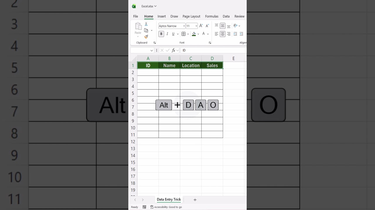 Amazing Data Entry Trick Auto‑Generate Forms Instantly #excel #excelforbeginners #exceltips #office