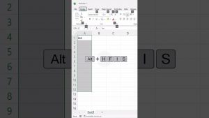 Quick Month Series – One Shortcut Does It #excel #exceltips #excelforbeginners #office