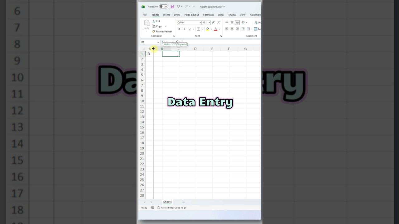 Auto Adjust Column Width Using View Code in Excel | Hidden Excel Trick ????