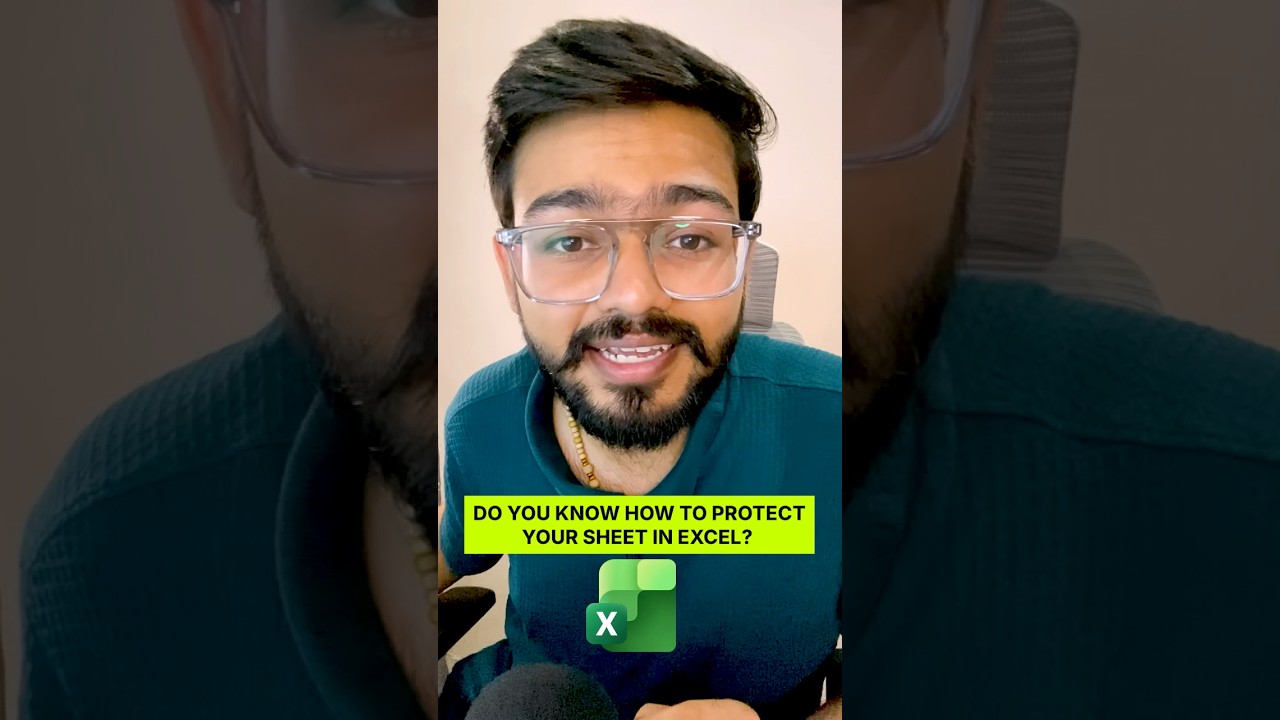 How to Protect Sheet in Excel‼️Excel Amazing Feature #excel #exceltips #shorts