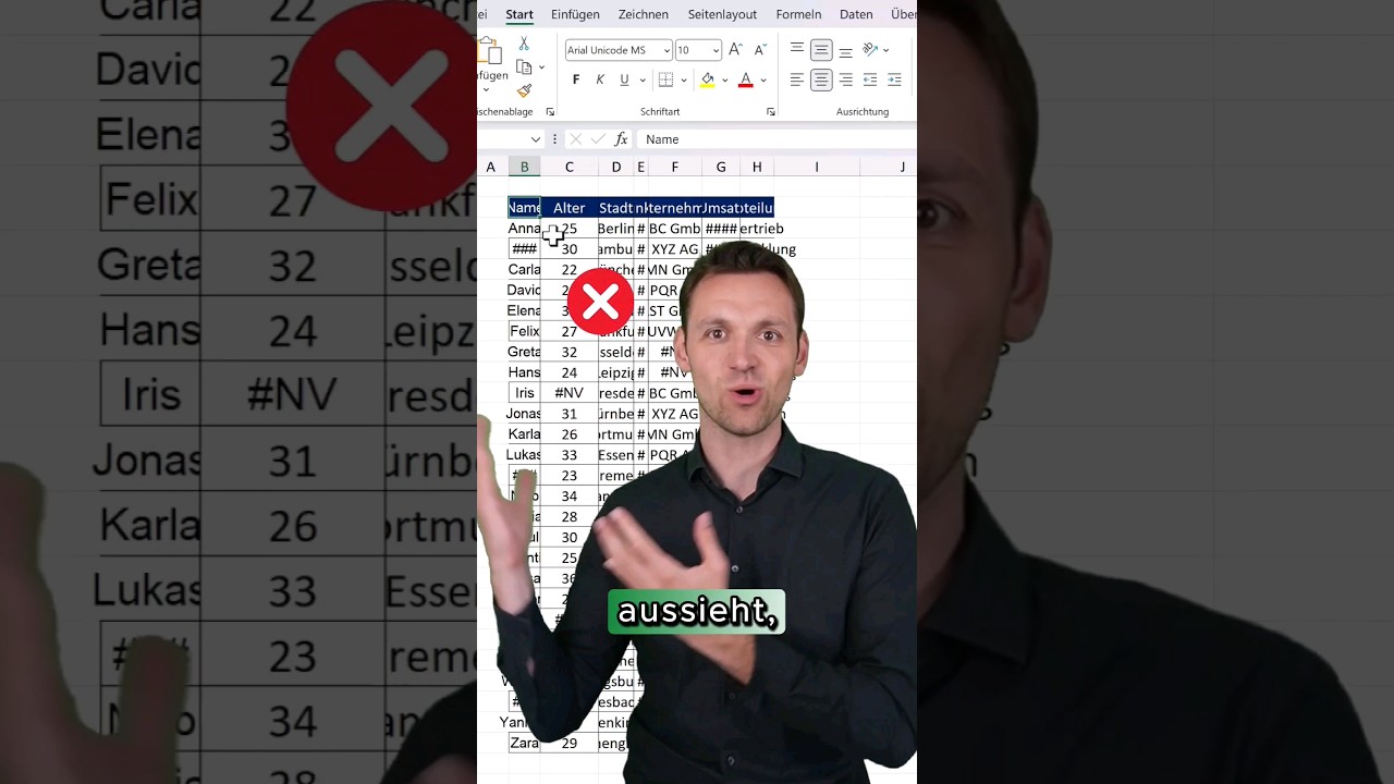 Dieses Excel Shortcut ist der HAMMER! #excel #tipps #tricks #microsoftambassador