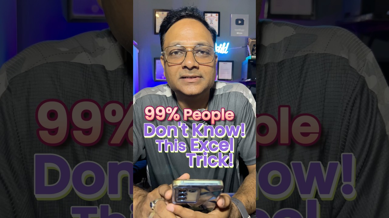 ????Excel Amazing Secret Tricks????99% people don’t know this Excel Trick #shorts #excel #exceltips