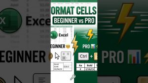 @LantanaPhoenixAcademy :  Excel Format Cells Shortcuts: Beginner vs Pro! ???????? | Excel Tips|Tricks