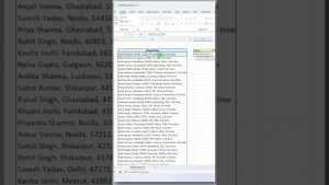 TEXTSPLIT in Excel ???? Split Data Instantly with One Formula! | Excel Tips #Shorts