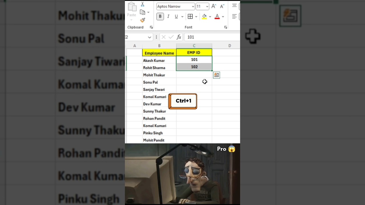 Smart excel trick ???? #office #excel #exceltips #exceltricks #exceltutorial #shortfeed #shorts