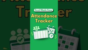 Excel Attendance Tracker With One Dropdown (Pick a Month, Done) ⚡