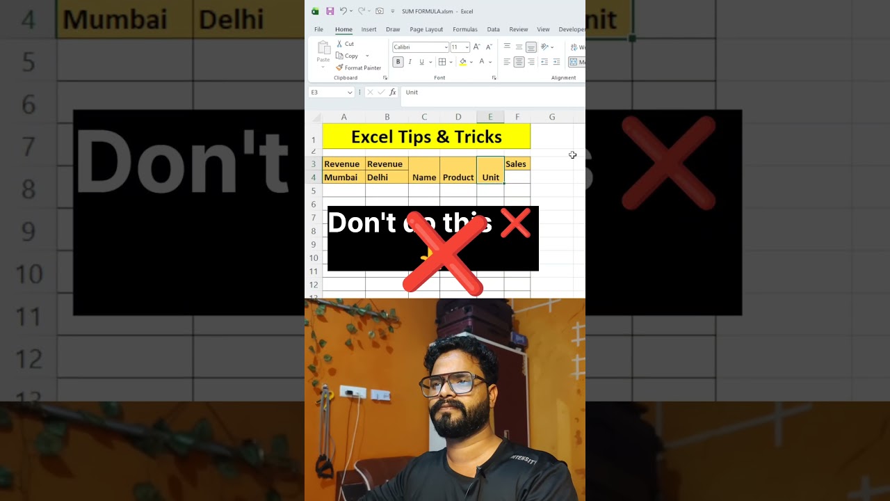 Excel Tips & Tricks 🔥 | Amazing Excel Trick You Need to Know! #shorts