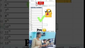 Excel Ordinal Numbers Trick 🤯 1st, 2nd, 3rd Automatically! #shorts #exceltips